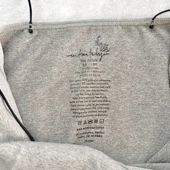 Free People Skinny Strap Brami | NWOT | Grey & Black | Size XS/S - Picture 3 of 3